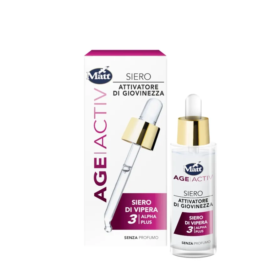Matt Age Active Siero Viso Attivatore Di Giovinezza Siero Di Vipera 30ml