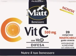 Matt Vitamina C 500 Con Vit D 20 Compresse