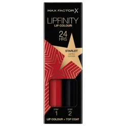 Max Factor Set Labbra Lipfinity Lip Colour Numero 88 Scarlet