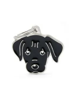 Medaglietta Per Cani Personalizzata Cane Labrador Nero