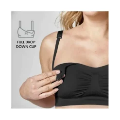 Medela Reggiseno Keep Cool Traspirante Per Gravidanza E Allattamento Nero Taglia XL