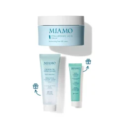 Miamo Cofanetto Daily Essential Hyaluronic Cream 50ml + Crystal Oil Peptide Cleanser 50ml + Ultra Calming Masque 10ml
