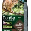 Monge B Wild Grain Free All Life Stage Large Breed Con Bufalo Patate Lenticchie Cibo Secco Gatti Sacco 1,5 Kg