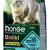 Monge B Wild Grain Free Con Merluzzo Patate Lenticchie Cibo Secco Gatti Adulti Sacco 1,5 Kg