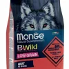 Monge B Wild Low Grain All Breeds con Cervo Cibo Secco Per Cani Adulti Sacco 2,5 Kg