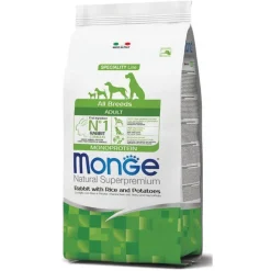 Monge Coniglio Riso E Patate Cibo Secco Per Cani Adulti Sacco 12 Kg