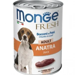 Monge Fresh Adult Anatra Cibo Umido Per Cani Adulti 400g