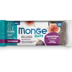 Monge Fruits Bars Training Barretta Per Cani Adulti Anatra Con Fichi 100g