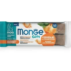 Monge Granola Bars Immunity Support Per Cani Adulti Coniglio Con Mandarino 120g