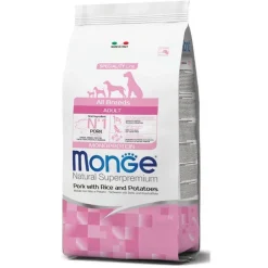 Monge Maiale Riso E Patate 12 Kg - Cibo secco per cani adulti