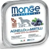 Monge Monoprotein Agnello Con Mirtilli Cibo Umido Per Cani Adulti 150g