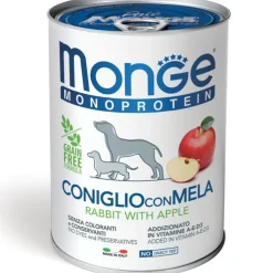 Monge Monoprotein Coniglio Con Mela Cibo Umido Per Cani Adulti 400g
