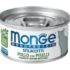 Monge Monoprotein Sfilaccetti Pollo Con Piselli Cibo Umido Per Gatti Adulti 80g
