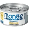 Monge Monoprotein Sfilaccetti Solo Pollo Cibo Umido Per Gatti Adulti 80g