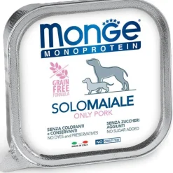 Monge Monoprotein Solo Maiale Cibo Umido Per Cani Adulti 150g