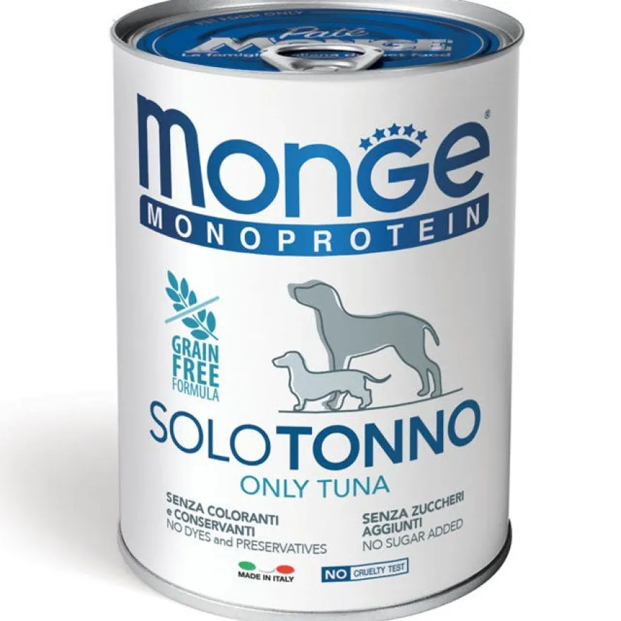 Monge Monoprotein Solo Tonno Cibo Umido Per Cani Adulti 400g