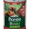 Monge Natural Super Premium Bwild Grain Free Formula All Breeds Gusto Agnello Zucca Zucchine Cibo Umido Cani Adulti Lattina 400g