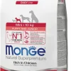 Monge Natural Superpremium Mini Ricco In Pollo Cibo Secco Cani Cuccioli Taglia Mini Sacco 800g