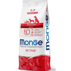 Monge Pollo Active Cibo Secco Cani Adulti Sacco 12 Kg