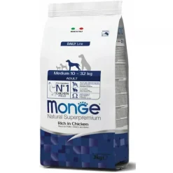 Monge Pollo Cani Adulti Taglia Media Sacco 3kg