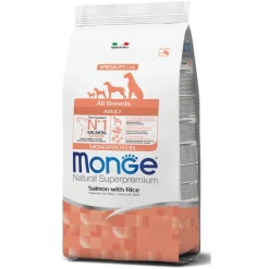 Monge Salmone E Riso Cibo Secco Per Cani Adulti Sacco 2,5 Kg