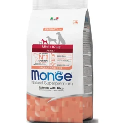 Monge Salmone E Riso Cibo Secco Per Cani Adulti Taglia Piccola Sacco 2,5 Kg