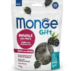 Monge Snack Super M Accrescimento Chips Per Cani Puppy/Junior Maiale Con More 150g