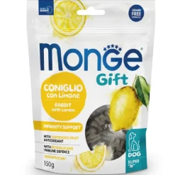 Monge Snack Super M Immunity Support Per Cani Coniglio Con Limone 150g