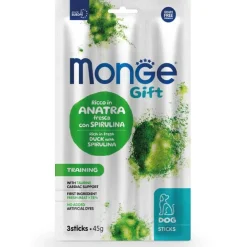 Monge Sticks Training Per Cani Adulti Anatra Fresca Con Spirulina 45g