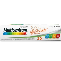 Multicentrum Adulti Effervescente Integratore Alimentare Multivitaminico Vitamina B C D3 Ferro 20 Compresse