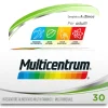 Multicentrum Adulti Integratore Alimentare Multivitaminico Vitamina C B D3 Calcio Ferro Zinco 30 Cpr