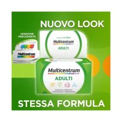 Multicentrum Adulti Integratore Alimentare Multivitaminico Vitamina C B D3 Calcio Ferro Zinco 30 Cpr