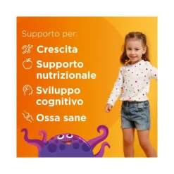 Multicentrum Baby Kids Integratore Multivitaminico Multiminerale Vitamine/Ferro/Calcio Bimbi 3Anni+ 14 Bustine