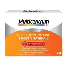 Multicentrum Difese Immunitarie Boost Vitamina C Integratore Alimentare Sali Minerali Vitamine 28 Bustine
