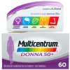 Multicentrum Donna 50+ Integratore Multivitaminico Multiminerale Calcio Ferro Acido Folico 60 Compresse