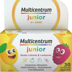 Multicentrum Junior Integratore Alimentare Vitamine Bambini 4+ Vitamina D3 Vitamina C Ferro 30 Cpr