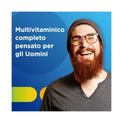 Multicentrum Uomo Integratore Alimentare Multivitaminico Vitamina B D3 A Calcio Magnesio 30 Compresse
