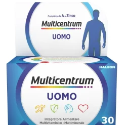 Multicentrum Uomo Integratore Alimentare Multivitaminico Vitamina B D3 A Calcio Magnesio 30 Compresse