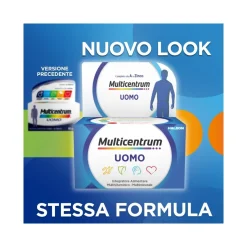 Multicentrum Uomo Integratore Alimentare Multivitaminico Vitamina B D3 A Calcio Magnesio 60 Cpr