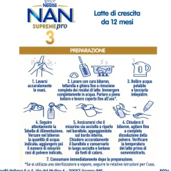 Nan Supreme Pro 3 Latte Di Crescita Polvere 800g