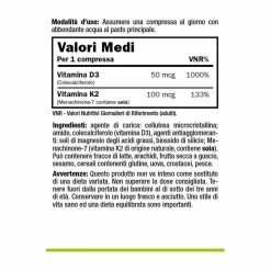 Natroid Vitamin D-3 2000IU + K2 120 Compresse