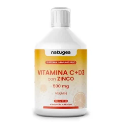 Natugea Vitamina C Liquida + D3 con Zinco 500ml