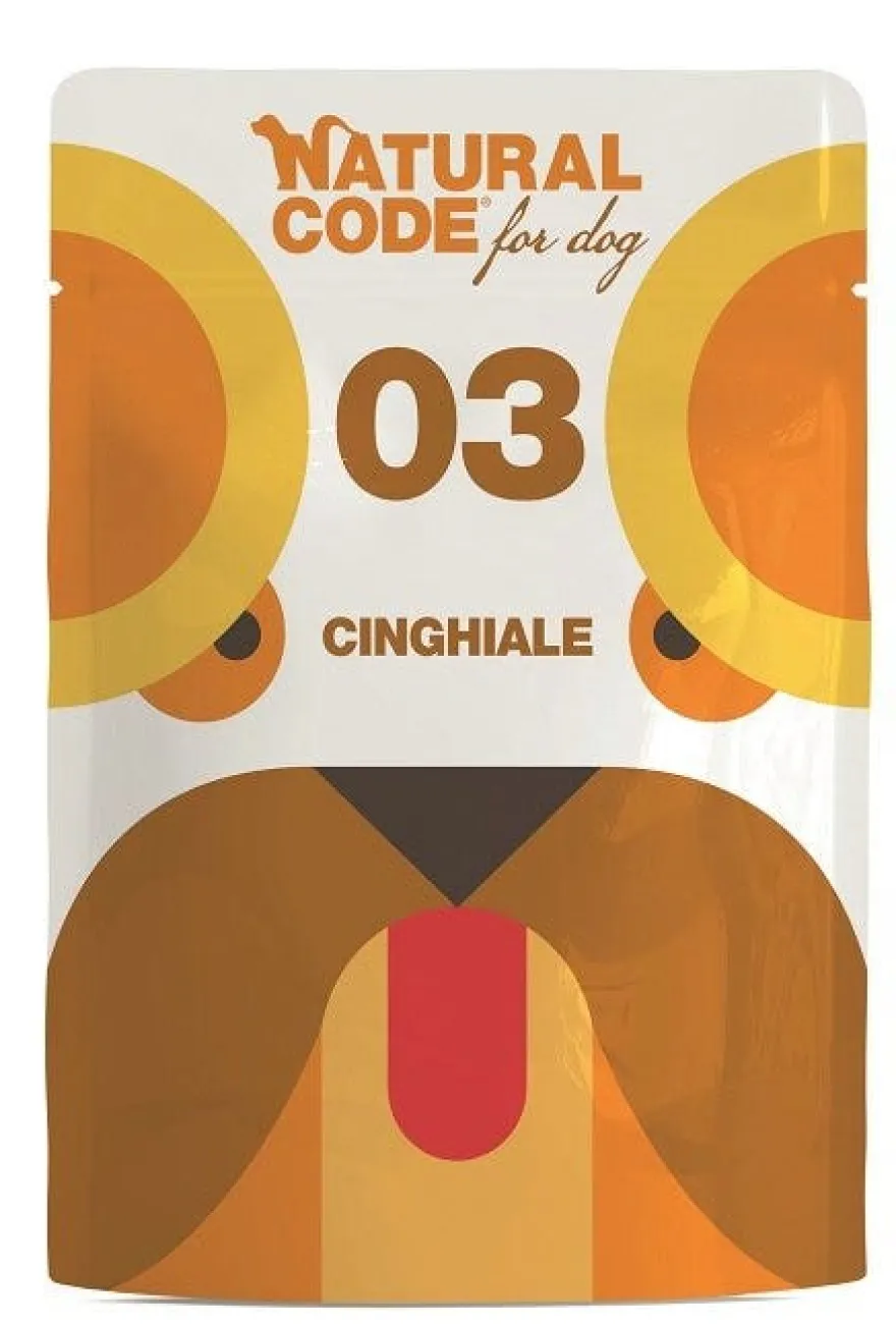 Natural Code 03 Cinghiale Cani Adulti Busta 300g