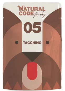 Natural Code 05 Tacchino Cani Adulti Busta 300g