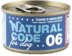 Natural Code 06 Tonno E Merluzzo Cani Adulti Lattina 90g