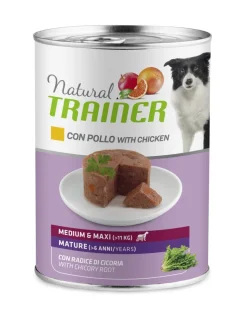 Natural Trainer Cibo Umido Pollo Per Cani Adulti Taglia Grande Lattina 400g