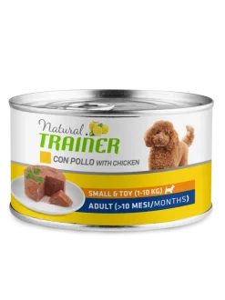 Natural Trainer Cibo Umido Pollo Per Cani Adulti Taglia Piccola Lattina 150g