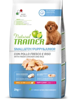 Natural Trainer Crocchette Pollo Fresco Per Cuccioli Taglia Piccola Sacco 2kg