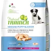 Natural Trainer Crocchette Pollo Fresco Per Cuccioli Taglia Media Sacco 3kg