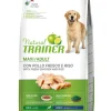 Natural Trainer Crocchette Pollo/Riso/Alga Spirulina Per Cani Adulti Taglia Grande Sacco 12kg